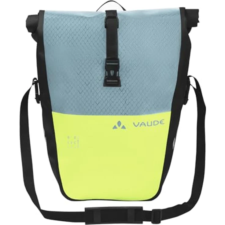 VAUDE Fahrradtasche Aqua Back Color Single (Rec), 24 L, wasserdicht, Grün/Blau, einfache Befestigung – Made in Germany – Bild 4