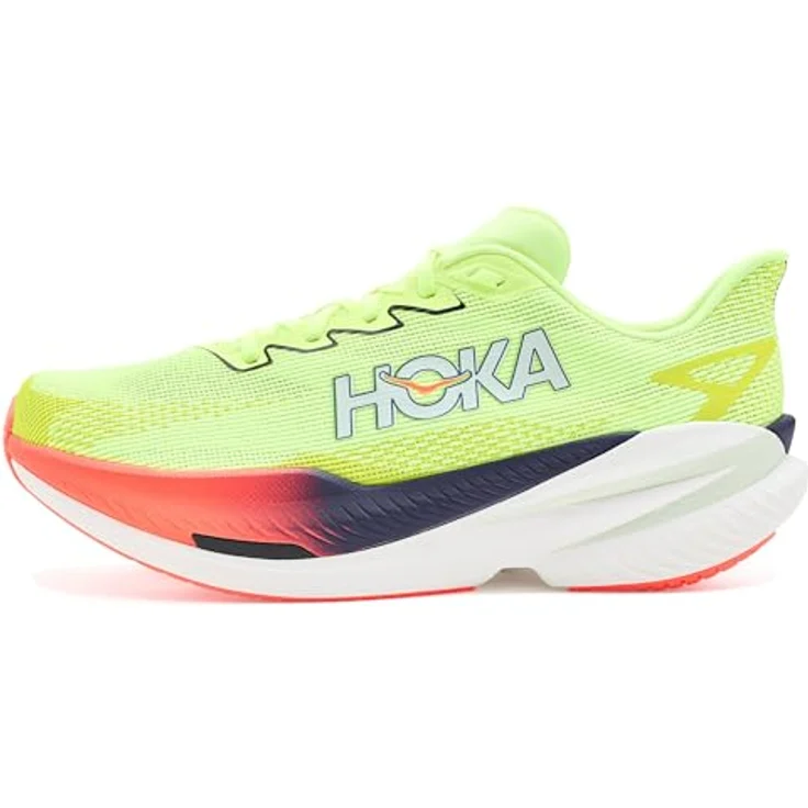 HOKA MACH X 3 Herren Laufschuhe, leichte Wettkampfschuhe mit atmungsaktivem Obermaterial, gelb, EU 45 1/3 – Bild 4