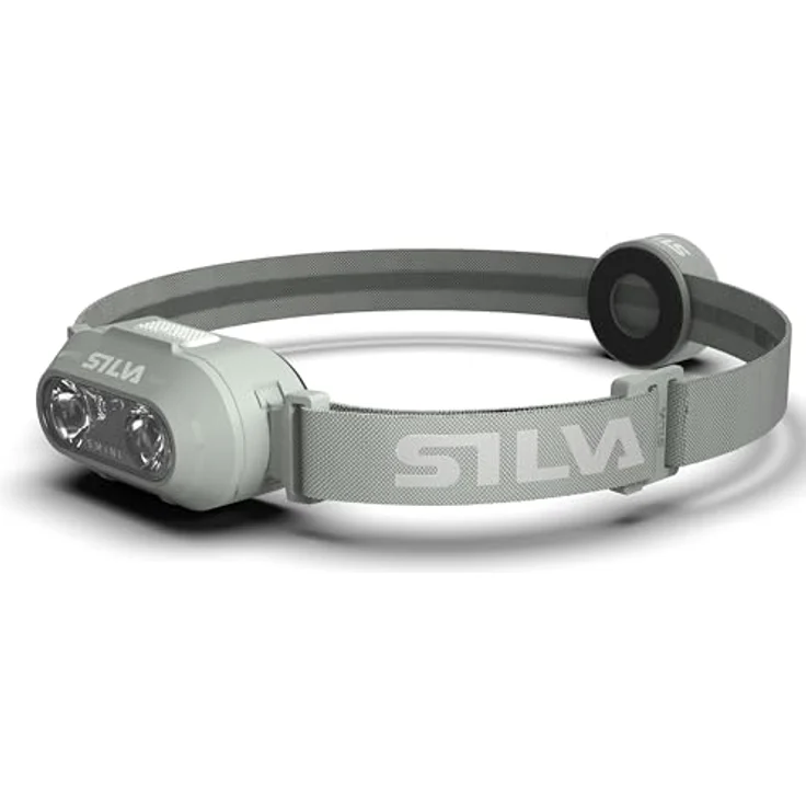 Silva Smini Stirnlampe, LED Wiederaufladbar USB C, 250 Lumen, 3 Helligkeitsstufen, Weiß & Rot, 53 Gramm, IPX5 wasserdicht, Batterieanzeige, inkl. Stirnband und Rücklicht – Bild 1