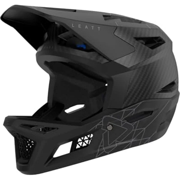 Leatt Helmet MTB Gravity 6.0 Carbon, leichter DH-zertifizierter Helm mit 360°-Turbinen-Technologie, optimale Belüftung, stealth, Größe L – Bild 4