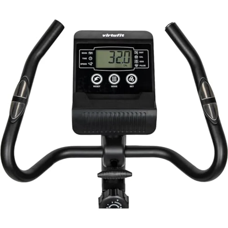VirtuFit Ergometer Heimtrainer Fahrrad Low Entry Bike 1.0 - Klappbar, 150 kg Belastbar, für Senioren und Zuhause, in Schwarz – Bild 3
