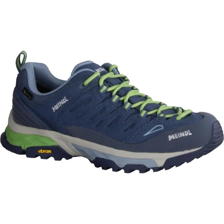 Meindl Tallulah Lady GTX UK 5,5, Wasserdichte Wanderschuhe mit GORE-TEX, hellblau/lime
