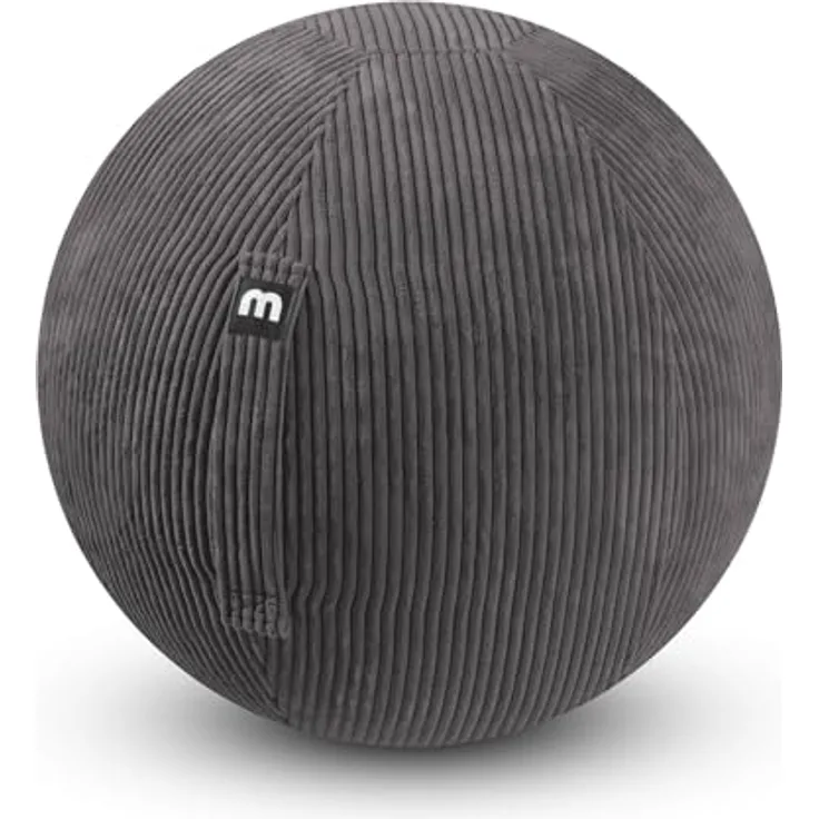 mokebo Stoff Sitzball Büro ergonomisch 'Der Sportliche', 65cm Breite, Cordbezug