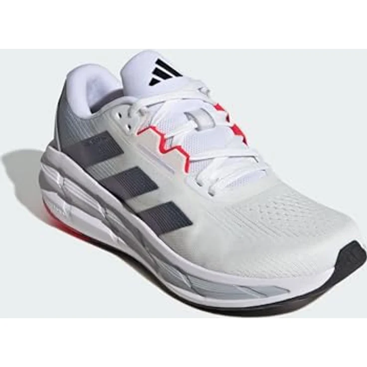 adidas Laufschuhe JQ5081 für Herren, atmungsaktiv, neutral, Cloud White/Core Black/Pure Ruby – Bild 6