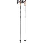 Leki Nordic Walking Stöcke Spin, verstellbare Aluminium Wanderstöcke (100 - 130 cm) mit Hartmetall-Flexspitze, Schwarz-Grau