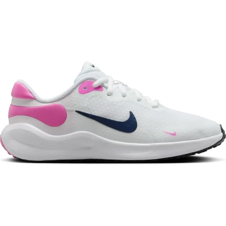 Nike REVOLUTION 7 Mädchen Halbschuh, Laufschuhe mit hohem Tragekomfort, Dämpfung, beige, Größe EUR 36 – Bild 6