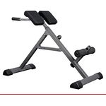 HAMMER Finnlo Bauch-/Rückentrainer Tricon, Hyperextensionsbank für einen gesunden Rücken, Dipstangen für straffe Arme, Training der schrägen Bauchmuskulatur, Stärkung des Rückenstreckers