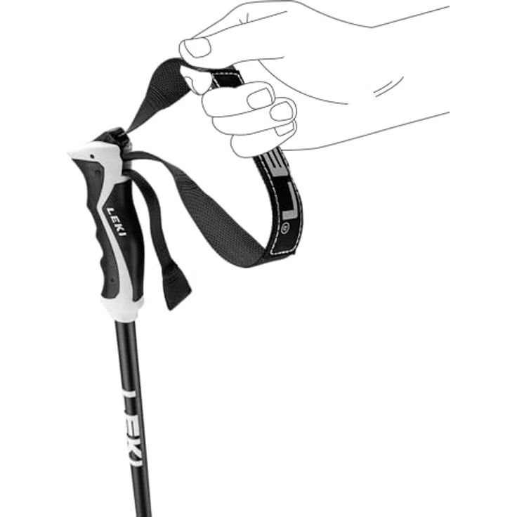 LEKI Neolite Skistöcke, Anthracite-Black-Bright Red, 115 cm, für Männer – Bild 3