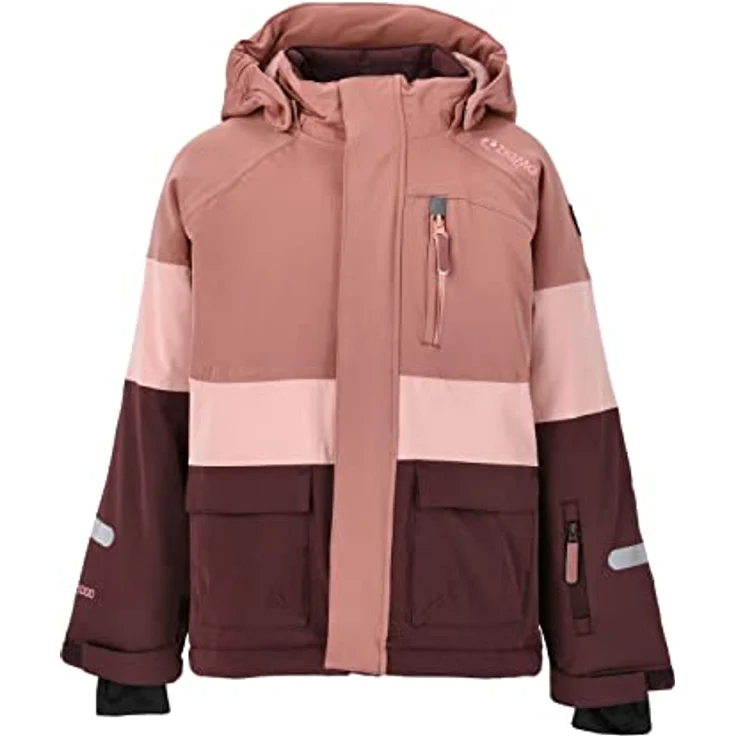 ZIGZAG Skijacke Taylora, wind- und wasserdicht mit TPU-Membran, reflektierend, pink-rosa, Größe 116 – Bild 1