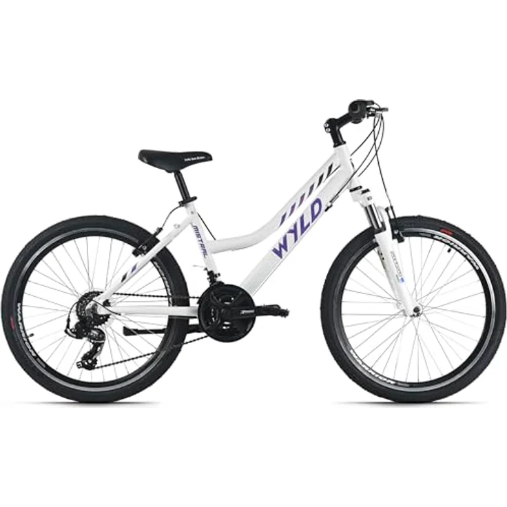 Dacapo WYLD 24" Kinderfahrrad MISTRAL, Aluminiumrahmen, 18-Gang SHIMANO Schaltung, einstellbare Federgabel, V-Brakes, für Körpergröße 130-150 cm – Bild 2
