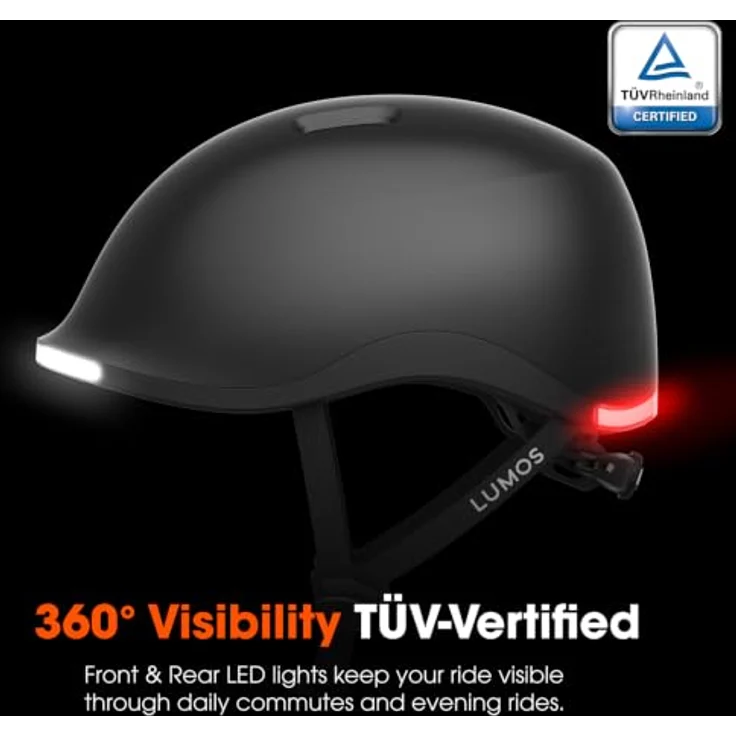 Lumen Labs LUMOS NYXEL Fahrradhelm, Größe M (55-59 cm), mit RGB-LED-Blinkern und verbesserter Remote Lite – Bild 2