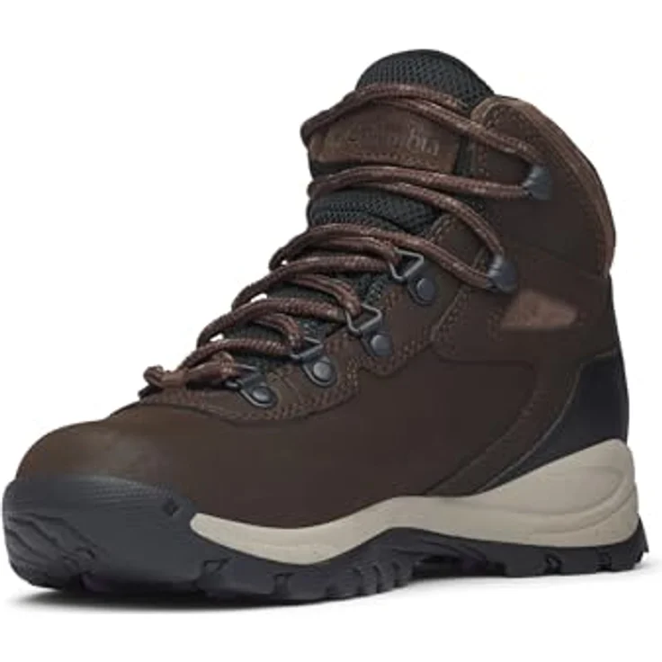 Columbia Newton Ridge Plus, Wanderschuhe aus wasserfestem Leder mit abriebfester Gummi-Außensohle, braun – Bild 4