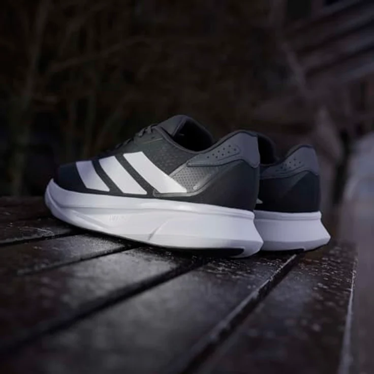 Adidas Duramo SL2 Laufschuhe Herren, cblack/ftwwht/grefiv, atmungsaktives Obermaterial, gepolsterte Zwischensohle, rutschfeste Gummisohle – Bild 17