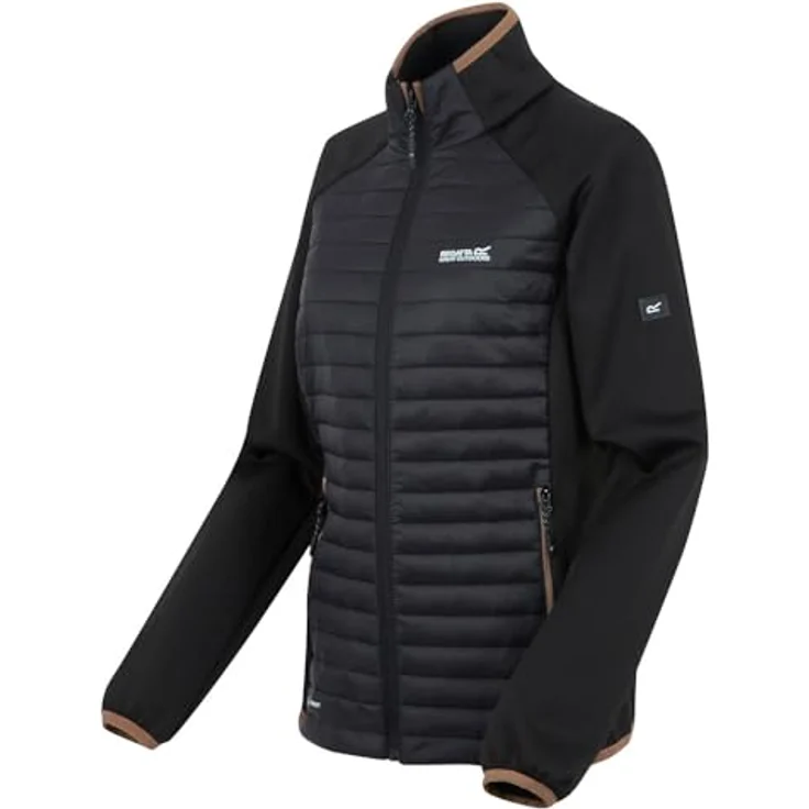 Regatta Clumber Hybrid Softshelljacke Damen, wasserabweisend, mit Warmloft-Isolierung, Schwarz, Größe 42 – Bild 3