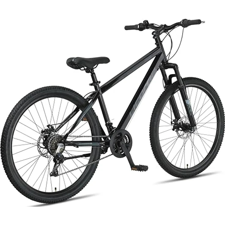 Licorne Bike Thunder Premium Mountainbike, 27.5 Zoll, Schwarz, mit Disc-Bremse, für Damen, Herren, Mädchen und Jungen, hochwertige Kettenschaltung, 85% vormontiert – Bild 3