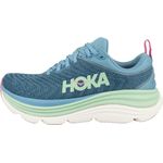 Hoka Gaviota 5, Damen Laufschuhe mit Active Foot Frame-Technologie und atmungsaktivem Jacquard-Obermaterial, Blau, 40 2/3