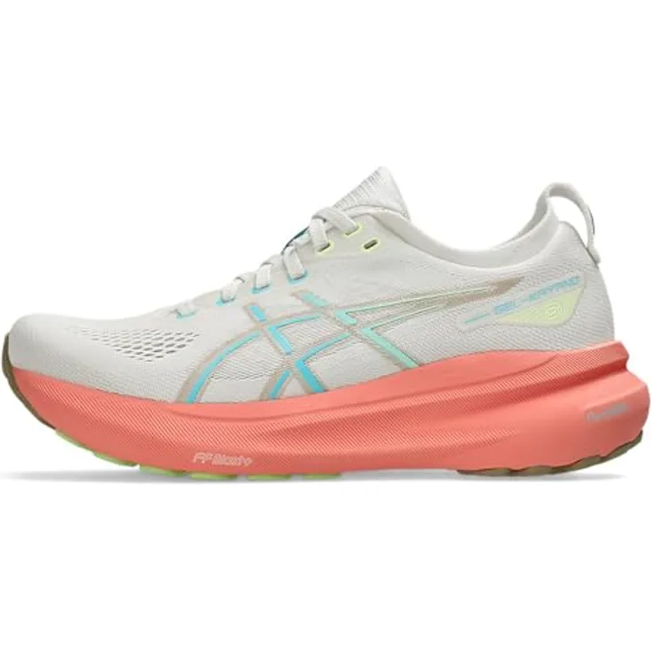 ASICS Performance Gel Kayano 31, Damen Laufschuhe mit Gel-Technologie, mehrfarbig (birch/energy aqua)