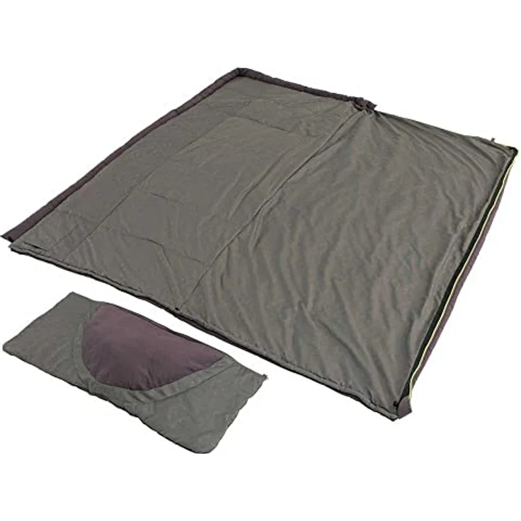 Outwell Contour Schlafsack, Dark Purple, Links, geräumiger und komfortabler Schlafsack für Outdoor-Aktivitäten – Bild 4