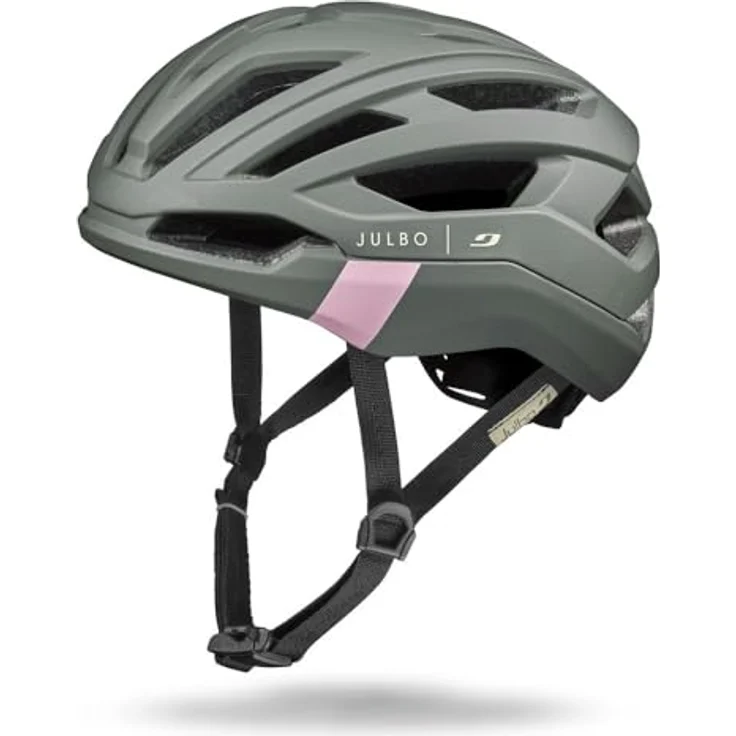 Julbo Fast Lane Helm, leichter Fahrradhelm mit aerodynamischem Design, grau, 54-58 cm – Bild 1