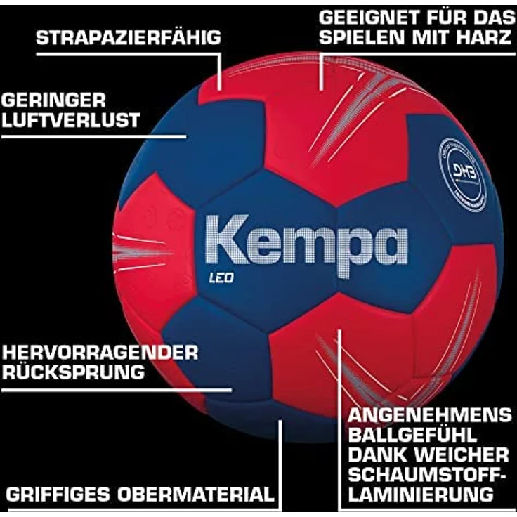 Kempa Leo Bälle, Ocean blau-Lighthouse rot, 2 – Bild 3