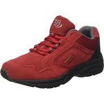 BRÜTTING Circle, Bequemschuh und Outdoorschuh aus Veloursleder, rot, mit Wechselfußbett und stark profiliertem CME-Laufsohle