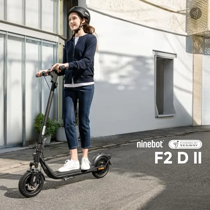 Segway-Ninebot F2 E-Scooter, 20 km/h, 55 km Reichweite, 400 W Motor, vordere Doppel-Federung, Traktionskontrollsystem – Bild 2