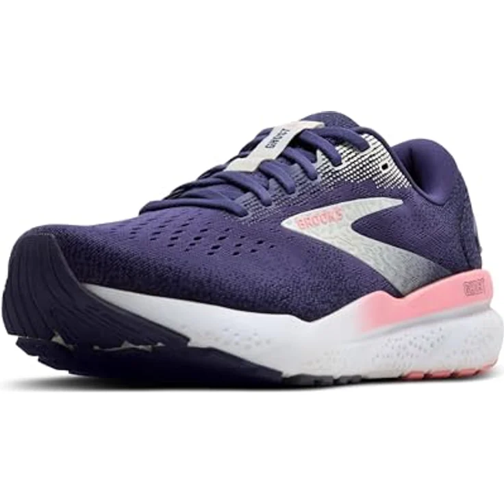 BROOKS Ghost 16, Laufschuh für Damen mit softer Dämpfung, blauer Farbvariante BLUE RIBBON/DIANTHUS/PEACOAT, Gewicht 241 g, Sprengung 12 mm, neutrale Fußstellung, klassische Passform – Bild 1