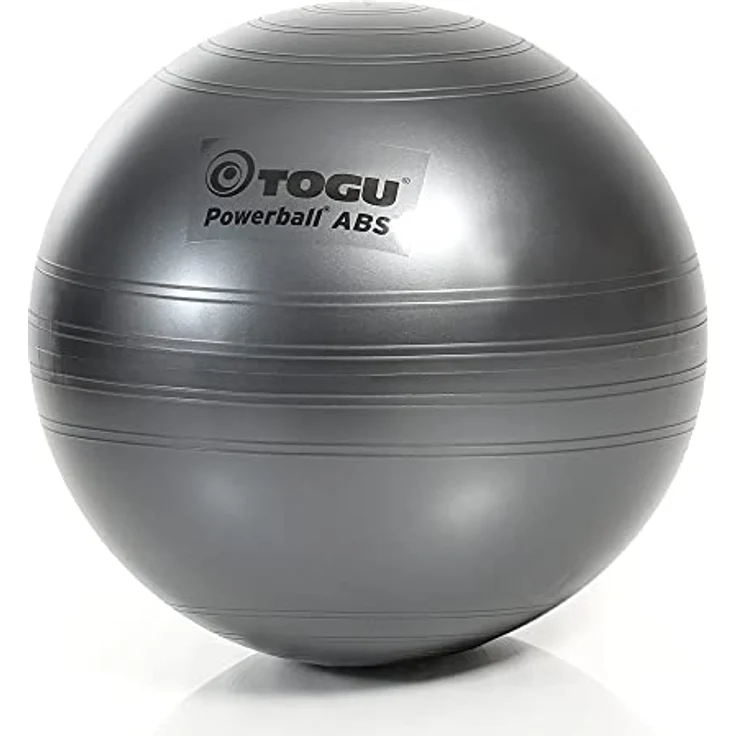 TOGU Gymnastikball Powerball ABS Sitzball Büroball Fitnessball 45 cm, Anthrazit – Bild 2