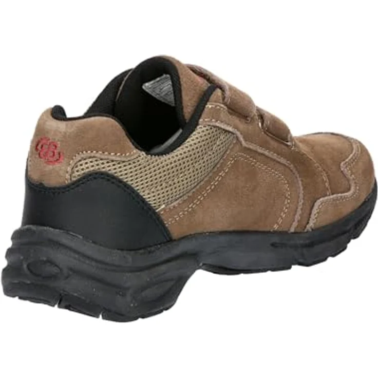 BRÜTTING Freizeitschuh Herren Klettverschluss Circle V, Veloursleder in braun/bordeaux/schwarz, mit auswechselbarer Textileinlegesohle und profilierten CME-Laufsohle – Bild 4