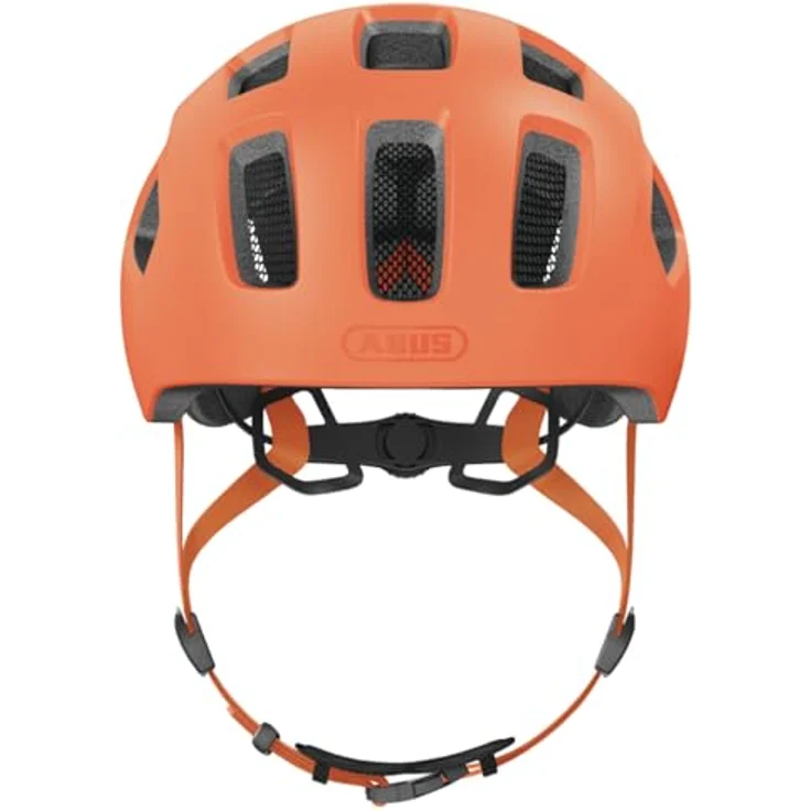 ABUS Youn-I 2.0, Fahrradhelm mit Licht für Kinder und Jugendliche, mono orange, Größe S – Bild 2
