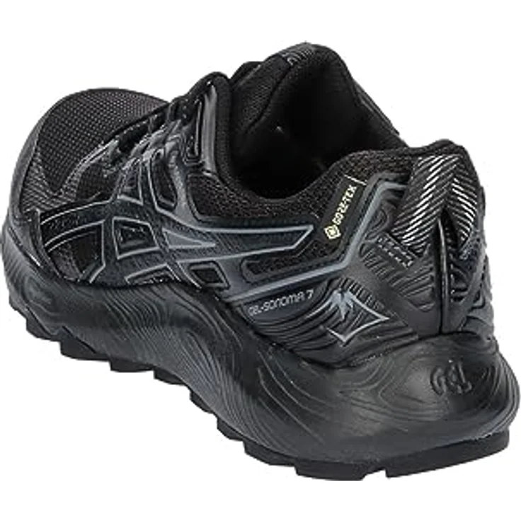 Asics Gel-Sonoma 7 GTX, Laufschuh mit GORE-TEX-Membran, Schwarz/Weiß/Gelb – Bild 4