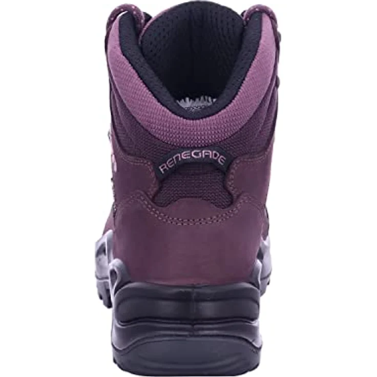 LOWA Damen Wanderschuhe Renegade GTX Mid, wasserdicht und atmungsaktiv, Prune/Mauve, Größe 41 – Bild 5