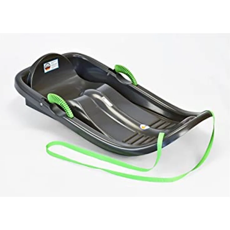 KHW Snow Bird De Luxe, Schneebob mit Metallbremsen, anthrazit, ergonomischer Sitz, für Kinder ab 5 Jahren, max. Benutzergewicht 60 kg – Bild 1