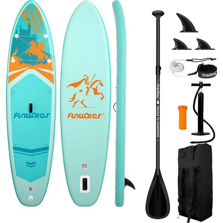 FunWater SUPFW70A, Stand Up Paddleboard für Anfänger und Fortgeschrittene, stabil und leichtgewichtig