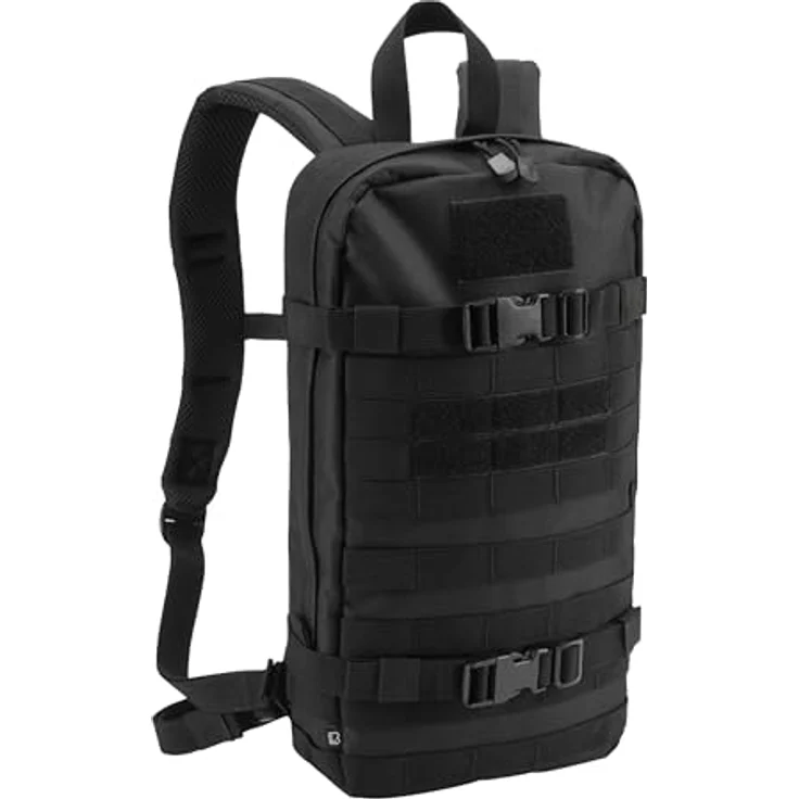 Brandit US Cooper Daypack, Wanderrucksack mit gepolstertem Rücken, verstellbaren Schulter- und Hüftgurten, Farbe: black, Größe: OS – Bild 1