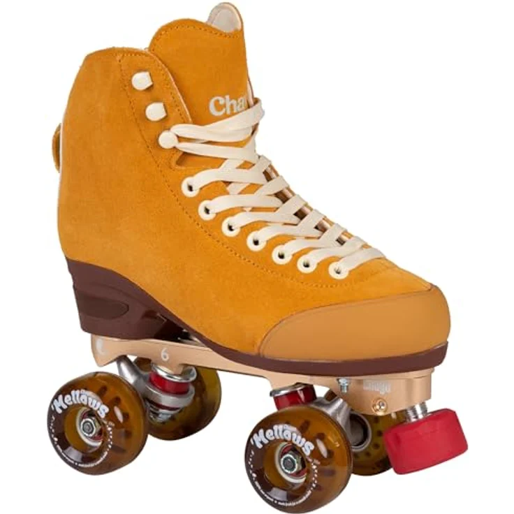 Powerslide CHAYA Maple Syrup, Unisex Rollschuhe mit 59-mm-Polyurethan-Rollen, Gelb-Braun – Bild 2