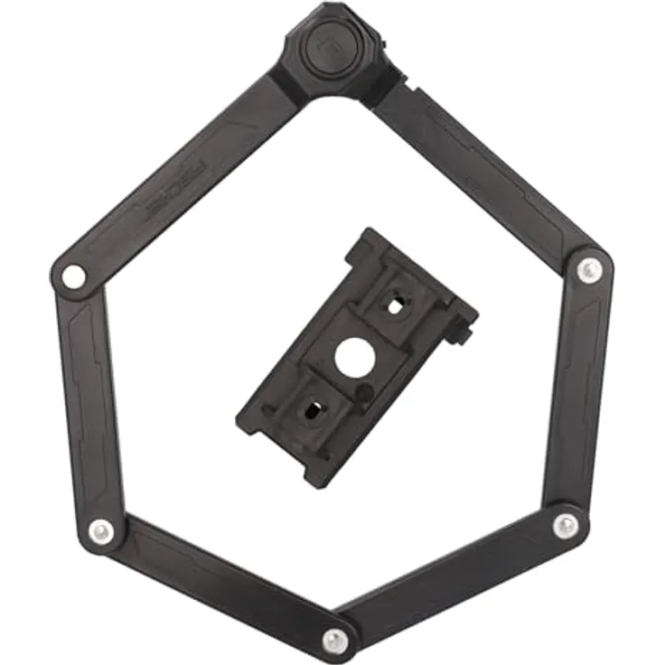 Fischer Fahrrad-Faltschloss PROTEC PLUS+ FN110, extra langes Faltschloss mit beleuchteten 4-fach Zahlenwalzen, 10.000 Kombinationsmöglichkeiten, Soft-Material Überzug, geeignet zum Abschließen von 2 Fahrrädern