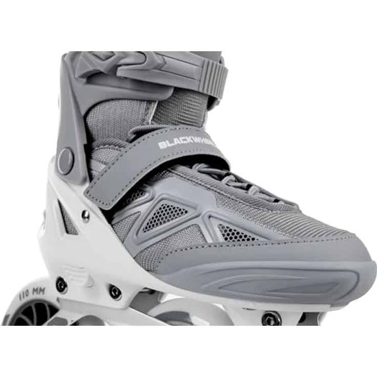 BLACKWHEELS Dynamic Inline Skates, Dreirädrige Speed-Skates mit 110 mm Rollen, Aluminium-Schiene und ABEC-7 Kugellagern für dynamische Fahrten – Bild 4