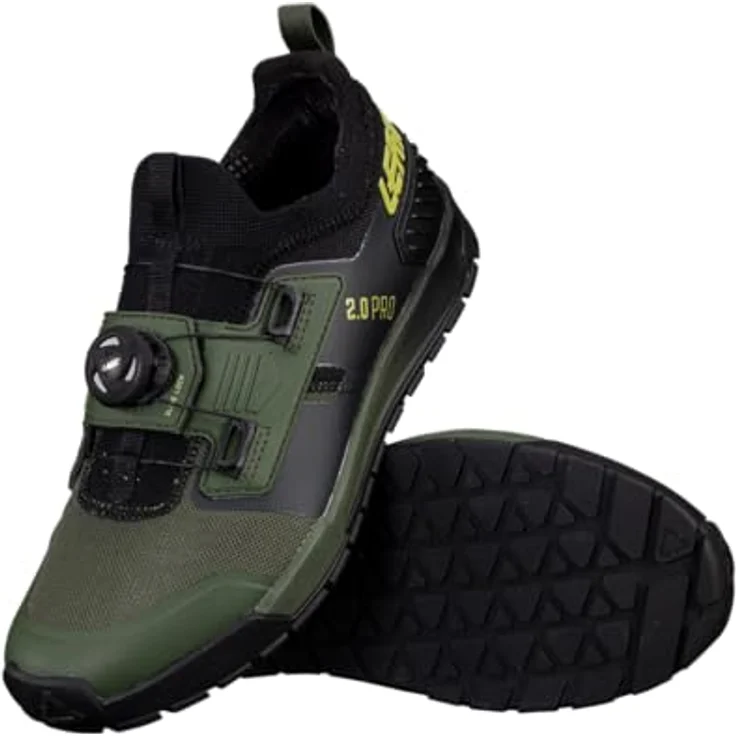Leatt 2.0 ProFlat MTB-Schuhe, RideGrip Pro Sohle für optimales Pedalgefühl, Slide-Lock-Schnürsystem, atmungsaktives Material, schwarz – Bild 4