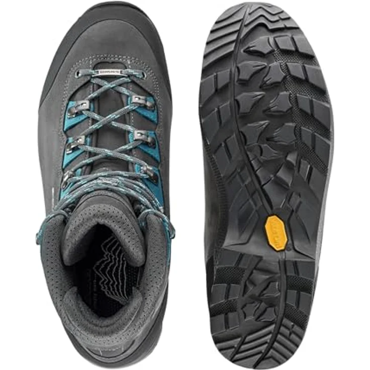 LOWA MAURIA EVO GTX Ws, Wanderschuhe mit GORE-TEX®-Futter, Vibram®-Laufsohle, anthrazit/türkis, Größe 40 – Bild 6