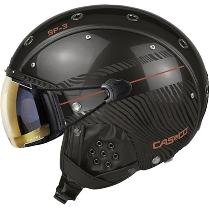 Casco KASK SP-3 Stealth Racer, Skihelm für Allround-Einsatz, größenverstellbar (58 cm, M), schwarz – Bild 1