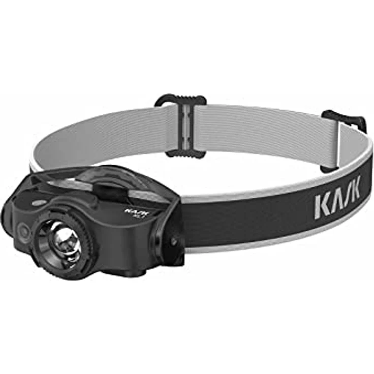 Kask WLA00001-240 KL-1 Headlamp, 240 Lumen, wiederaufladbar, schwarz/weiß, kompaktes Design mit flexiblem Befestigungssystem – Bild 1