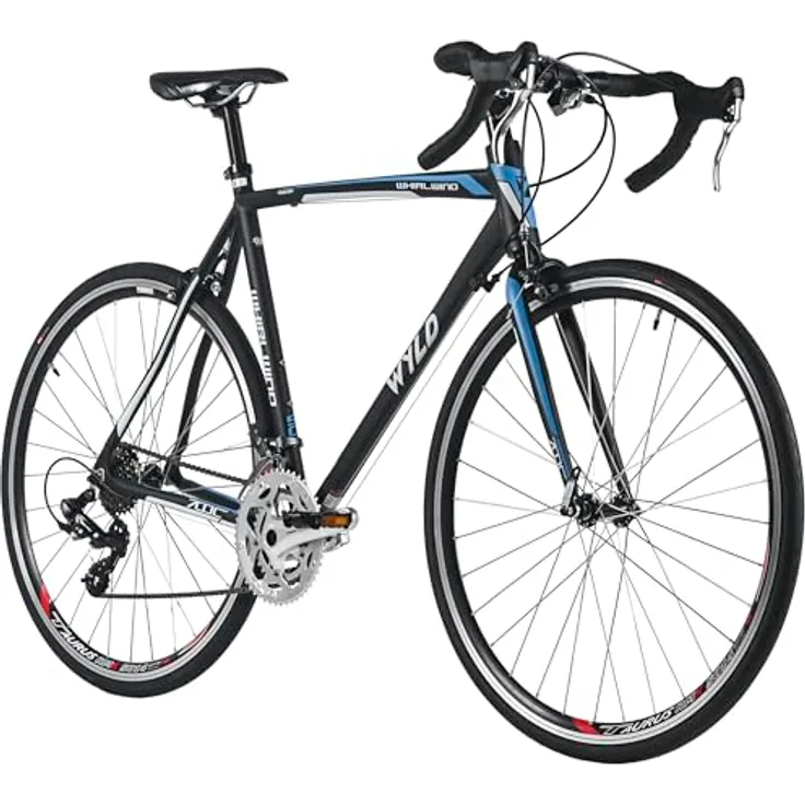 WYLD Rennrad Whirlwind 70, 28'' mit 14 Gängen, Aluminium-Rahmen, Schwarz (60 cm)