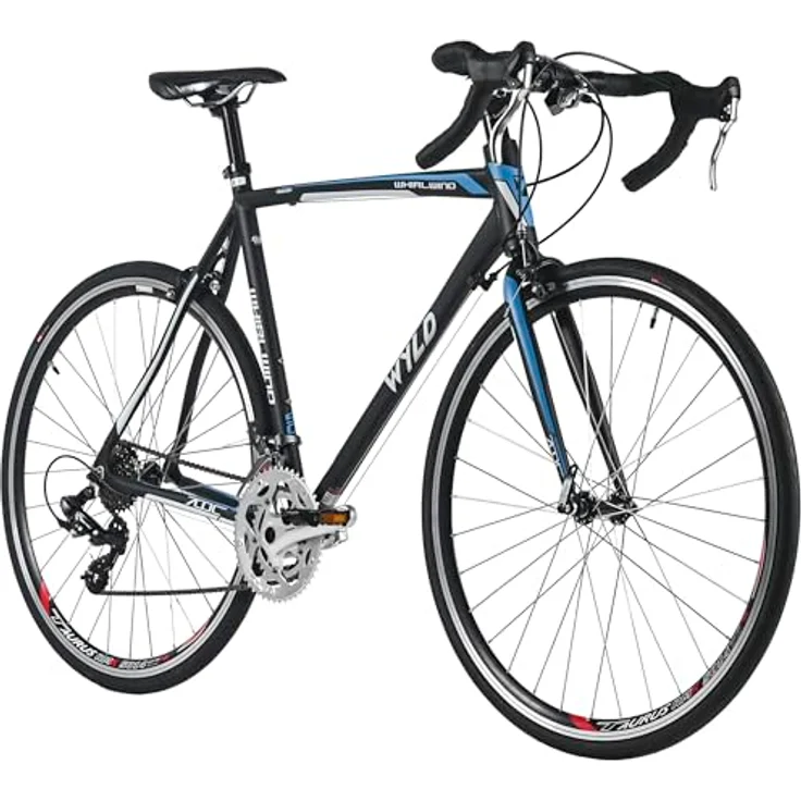 WYLD Rennrad Whirlwind 70, 28'' mit 14 Gängen, Aluminium-Rahmen, Schwarz (60 cm) – Bild 1