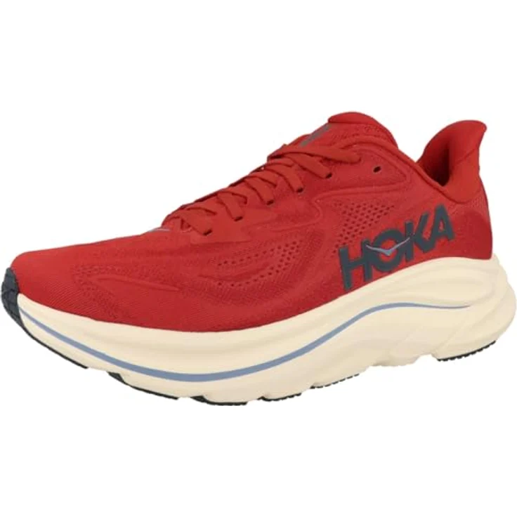 Hoka Clifton 10, Herren-Laufschuhe mit reaktionsschneller Dämpfung, rot, Größe 44 – Bild 4