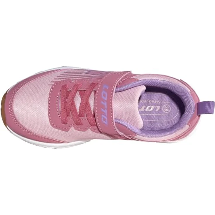 Lotto Sportschuh Klettverschluss Hatush K, Kinder Sneaker mit dynamisch-sportlicher Optik, Mesh-Obermaterial und hallentauglicher Sohle – Bild 5