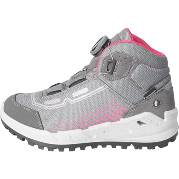 Ricosta TERRA SympaTex Wanderstiefel, grau, Gr. 33, isolierendes Futter, rutschfeste Laufsohle, BOA-Drehverschluss – Bild 2