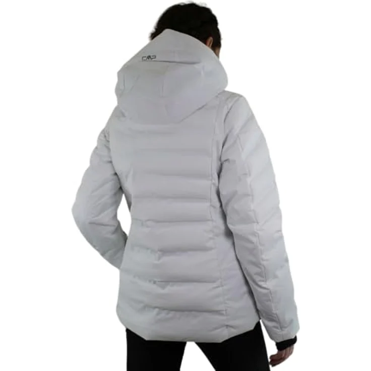 Campagnolo CMP Damen Skijacke WOMAN JACKET FIX HOOD, wattierte Skijacke mit Clima-Protect-Laminat, weiss, Größe 42 – Bild 2