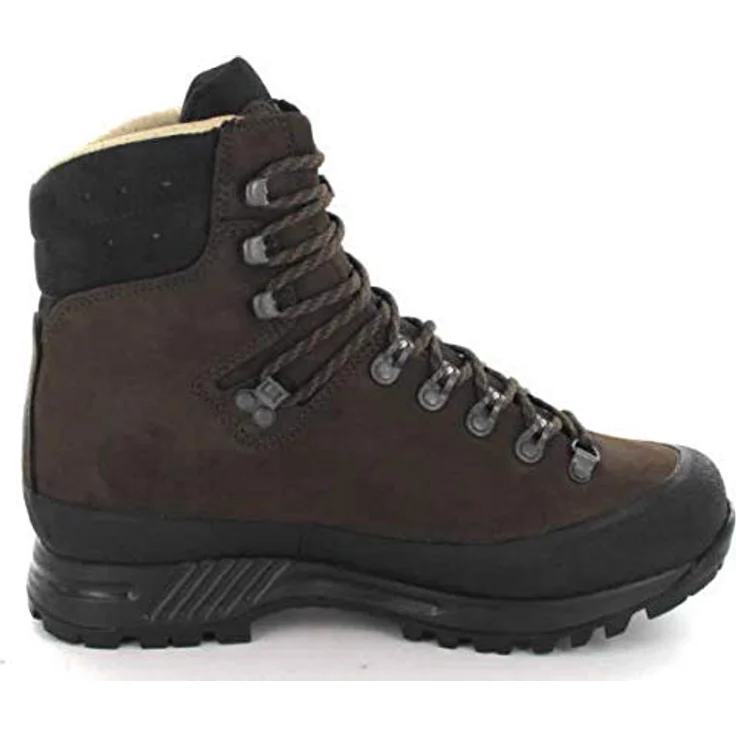 Hanwag Yukon, Herren Trekkingstiefel aus Leder mit hoch geschnittenem Schaft und Vibram® Sohle, braun – Bild 2