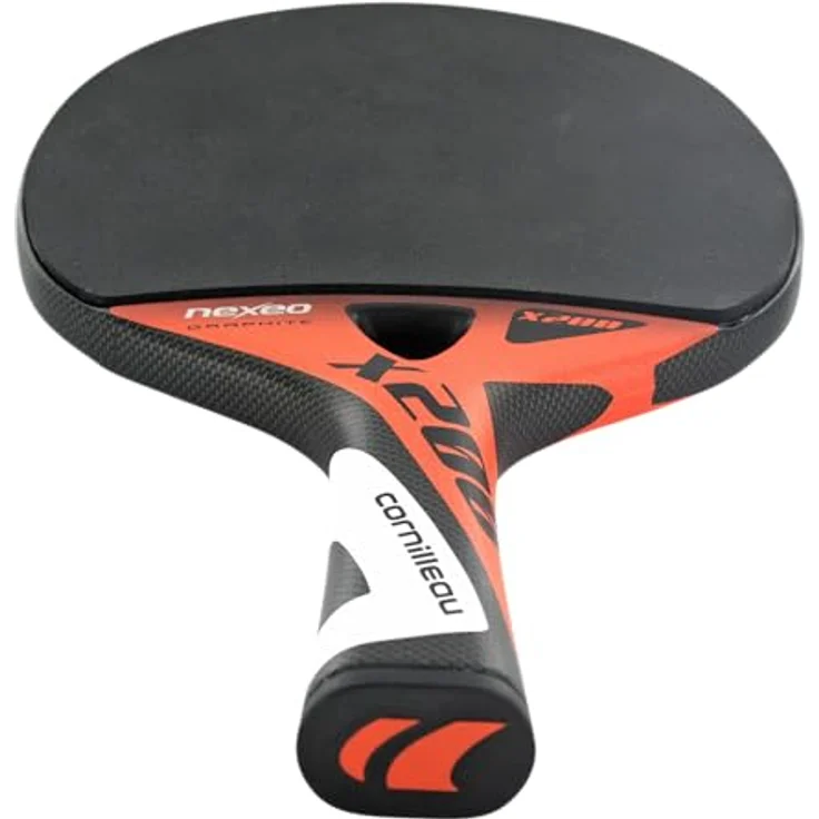Cornilleau Nexeo Graphite X200, Outdoor Tischtennisschläger mit Profispieleigenschaften – Bild 10